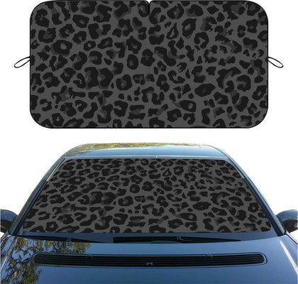 XAVOY front view of sunshade in packaging showing size and protection
