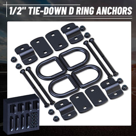 XaXmTee D-ring securing ATV in truck bed illustrating safe cargo hold