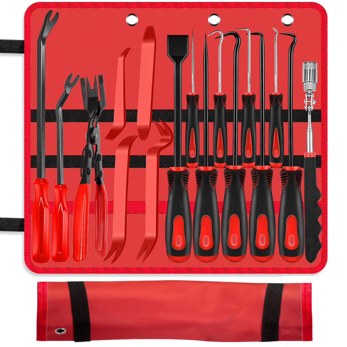 XBVV storage pouch and scale showing compact organization and kit portability