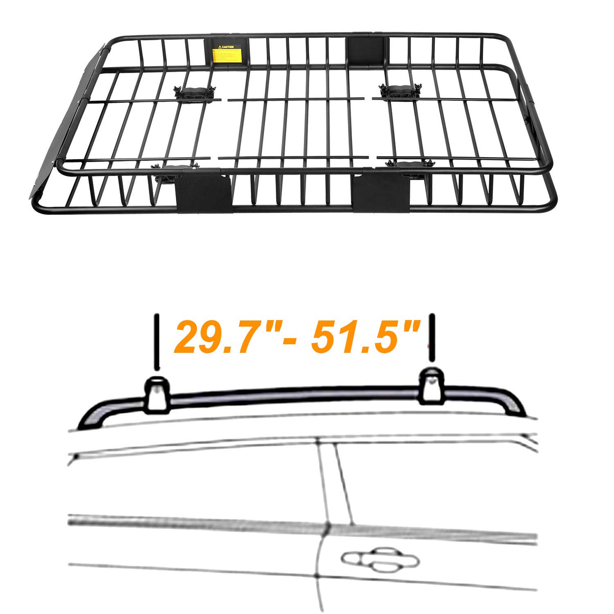 XCAR wind fairing detail reducing wind noise and protecting rooftop cargo