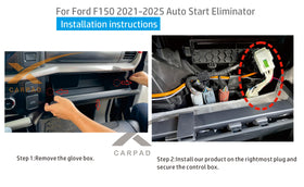 xcarpad LED indicator on dashboard confirming successful disable and peace of mind