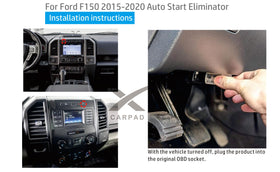 xcarpad lifestyle image in Ford F150 illustrating smoother driving experience