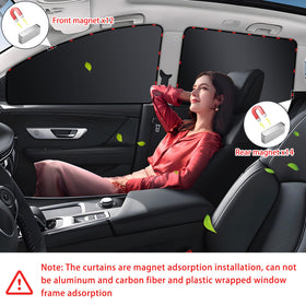 XCBYT installed on side window blocking light, keeps cabin cool