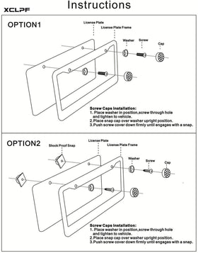 XCLPF anti-theft screws and tools included for secure, easy installation