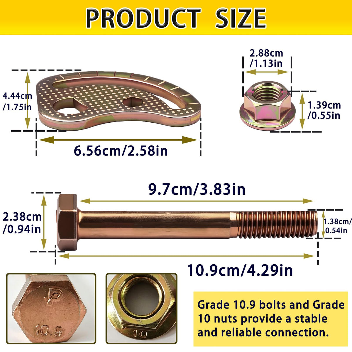 XDDPRO close-up of cam bolt surface and machining for reliable alignment adjustment