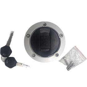 XDF fuel cap key and lock detail showing precise mechanism benefit