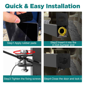 XEEP storing sewer hose inside cap keeping hose protected and dry