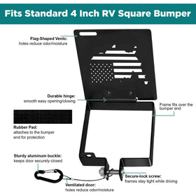 XEEP lifestyle rear RV view demonstrating durable bumper protection