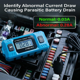 XENIVO close-up of digital display illustrating precise current measurement