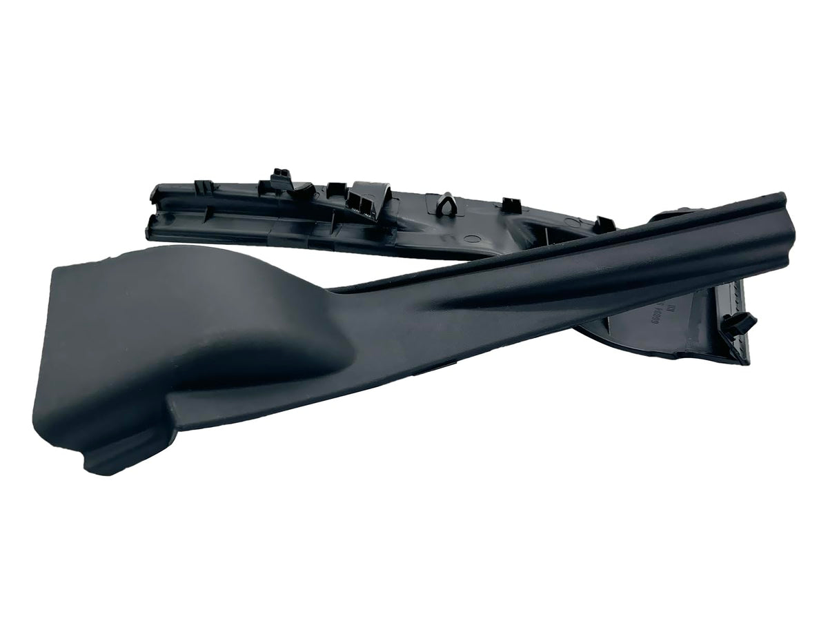 XFANLA mounted underhood showing how trim directs water away