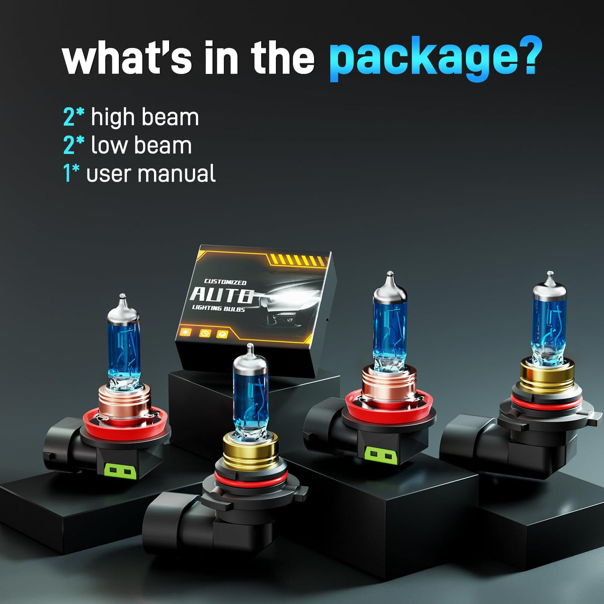 XFLHEHD bulb held in hand for size comparison, direct-fit replacement benefit