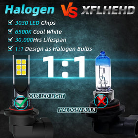 XFLHEHD installed in Ford F150 fog housing delivering brighter road illumination