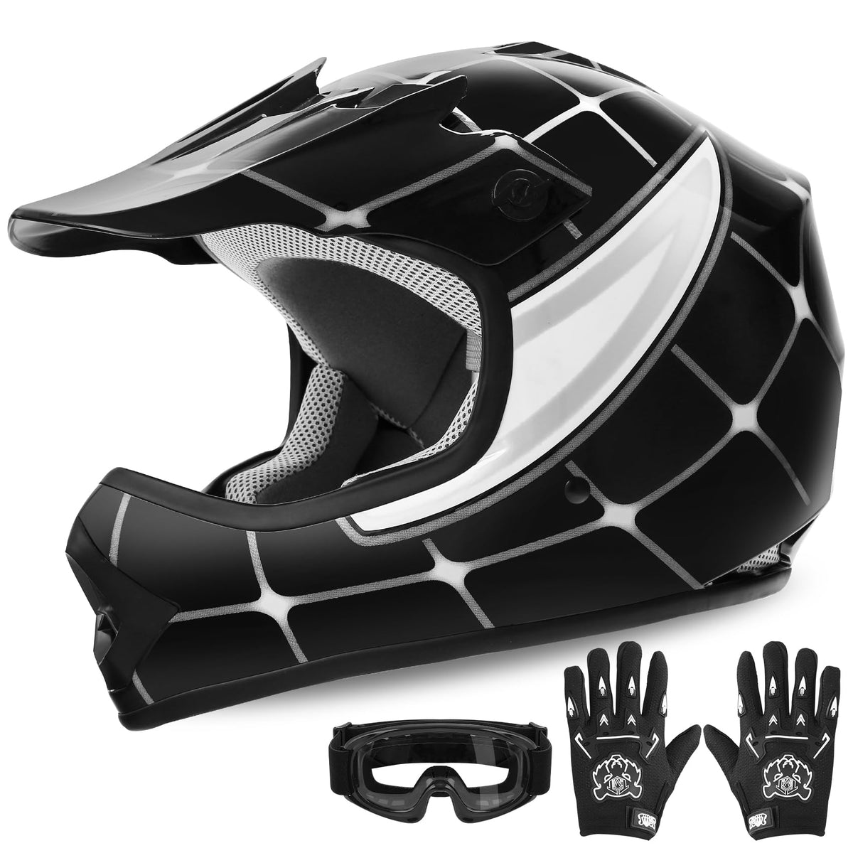 XFMT helmet front view showing full-face protection and DOT compliance benefit