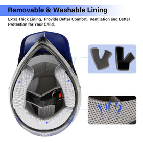XFMT helmet inner liner closeup showing washable comfort padding