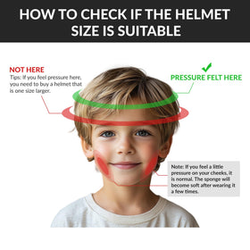 XFMT helmet size comparison with ruler illustrating sizing accuracy for correct fit