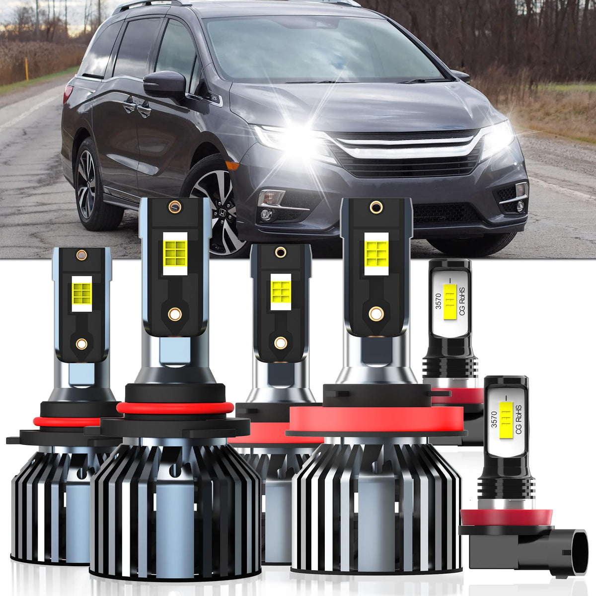 XG Glitter front packaging showing full six-bulb kit and benefits