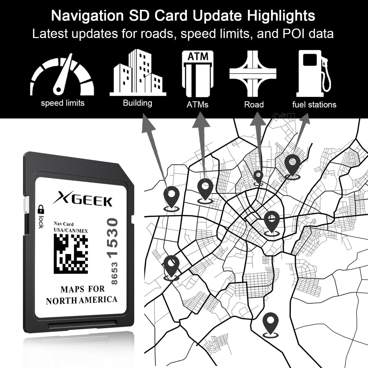 XGEEK detailed map close-up showing precise road network coverage benefit