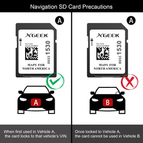 XGEEK SD card held between fingers showing compact size and portability