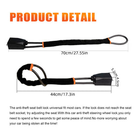 XGWZ used in seat belt mode showing versatile security