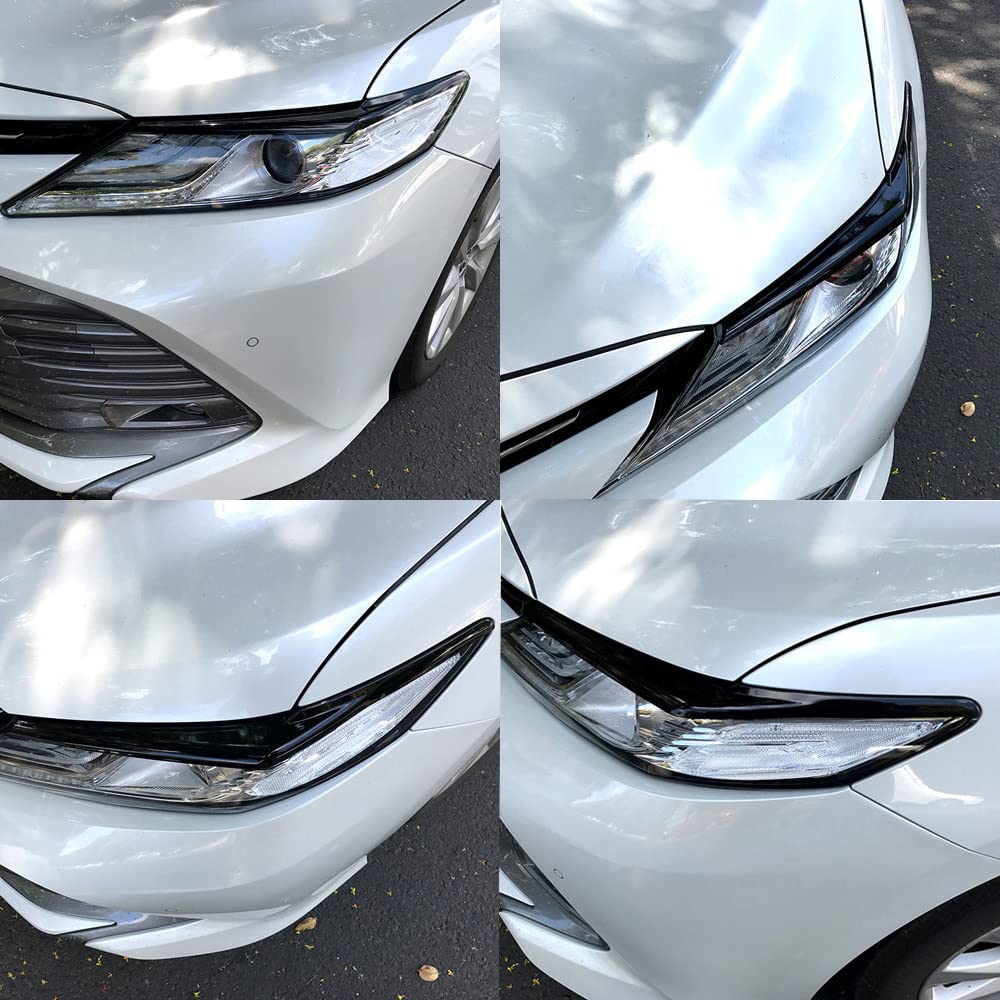 Xhfarce installed on Camry front three-quarter view enhancing sporty headlight look