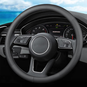 XHRING close-up microfiber leather texture offering soft comfortable grip benefit