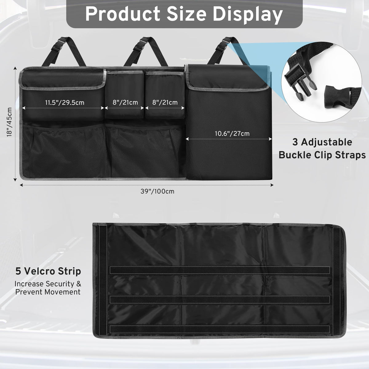 XHRING installed in Mazda CX5 backseat keeping items stable and tidy