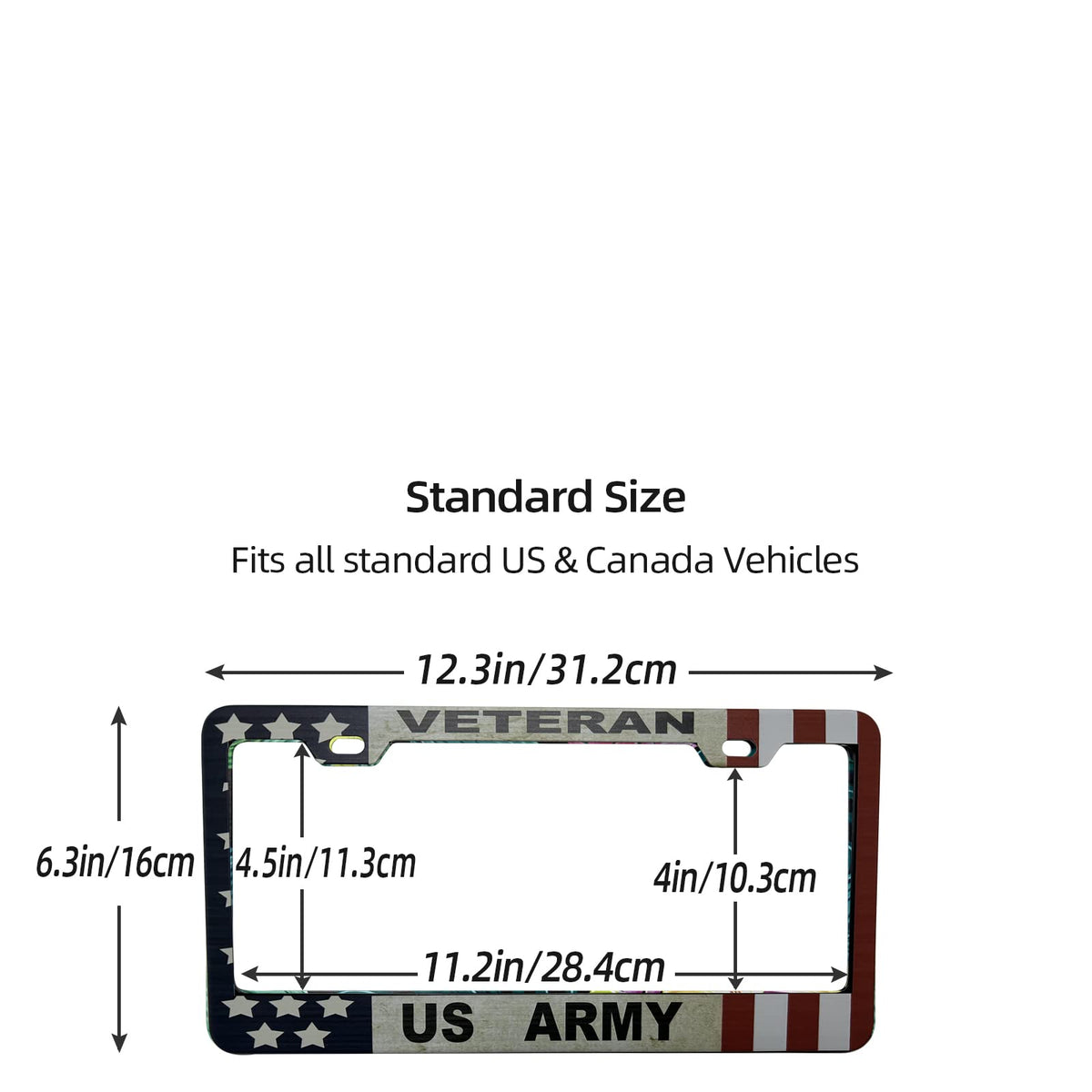 XHuiZio frame next to ruler showing 12x6 size, fit confirmation benefit