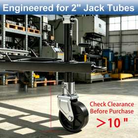 XIANGZI wheel mounted on a 2-inch jack tube demonstrating fit
