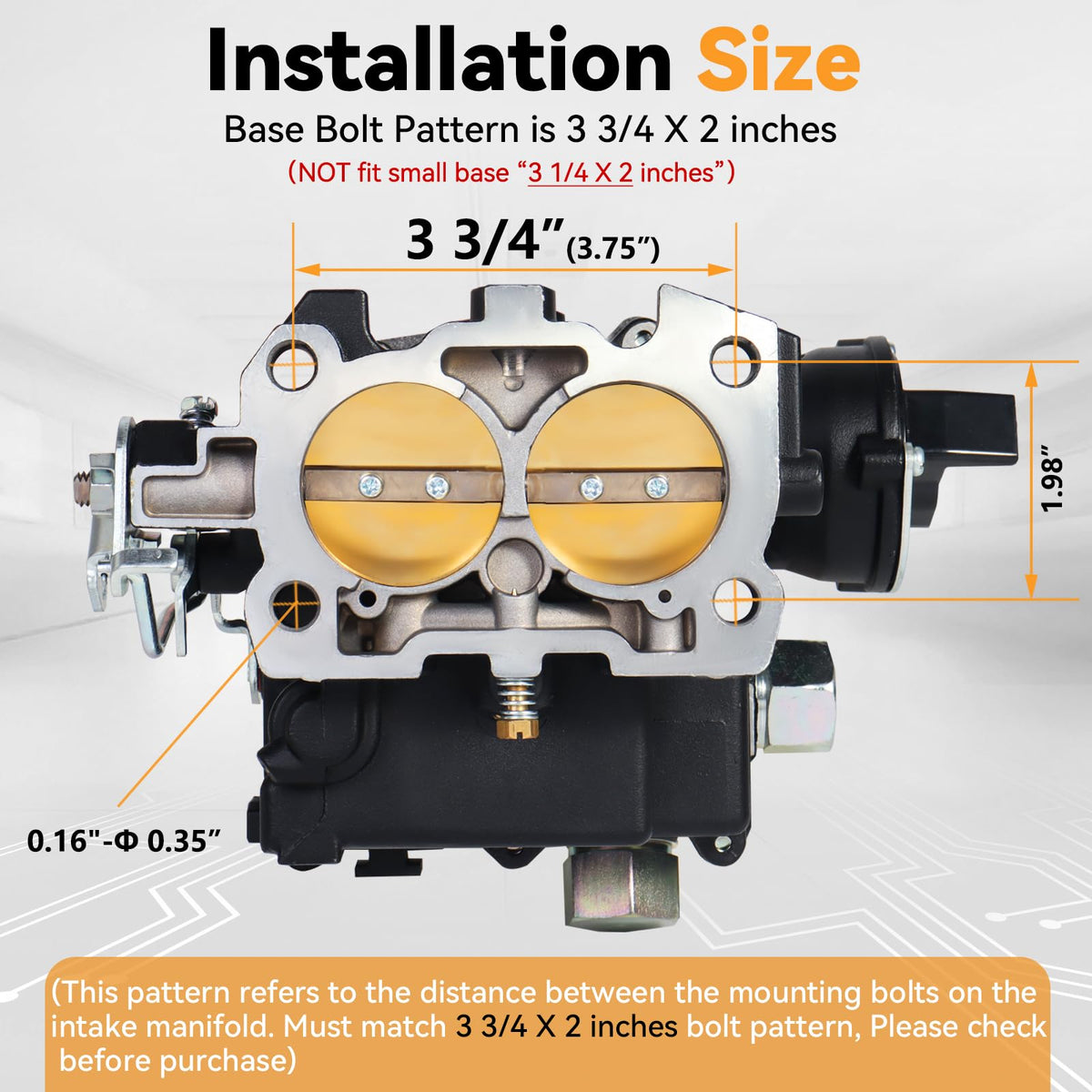 XIAORENWU top choke detail showing electric choke flaps for improved cold starts