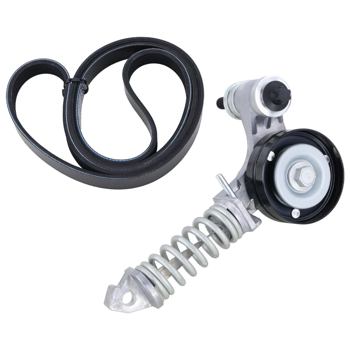 Xiaoyudou front view of tensioner pulley assembly showing fitment and clear labeling for correct replacement