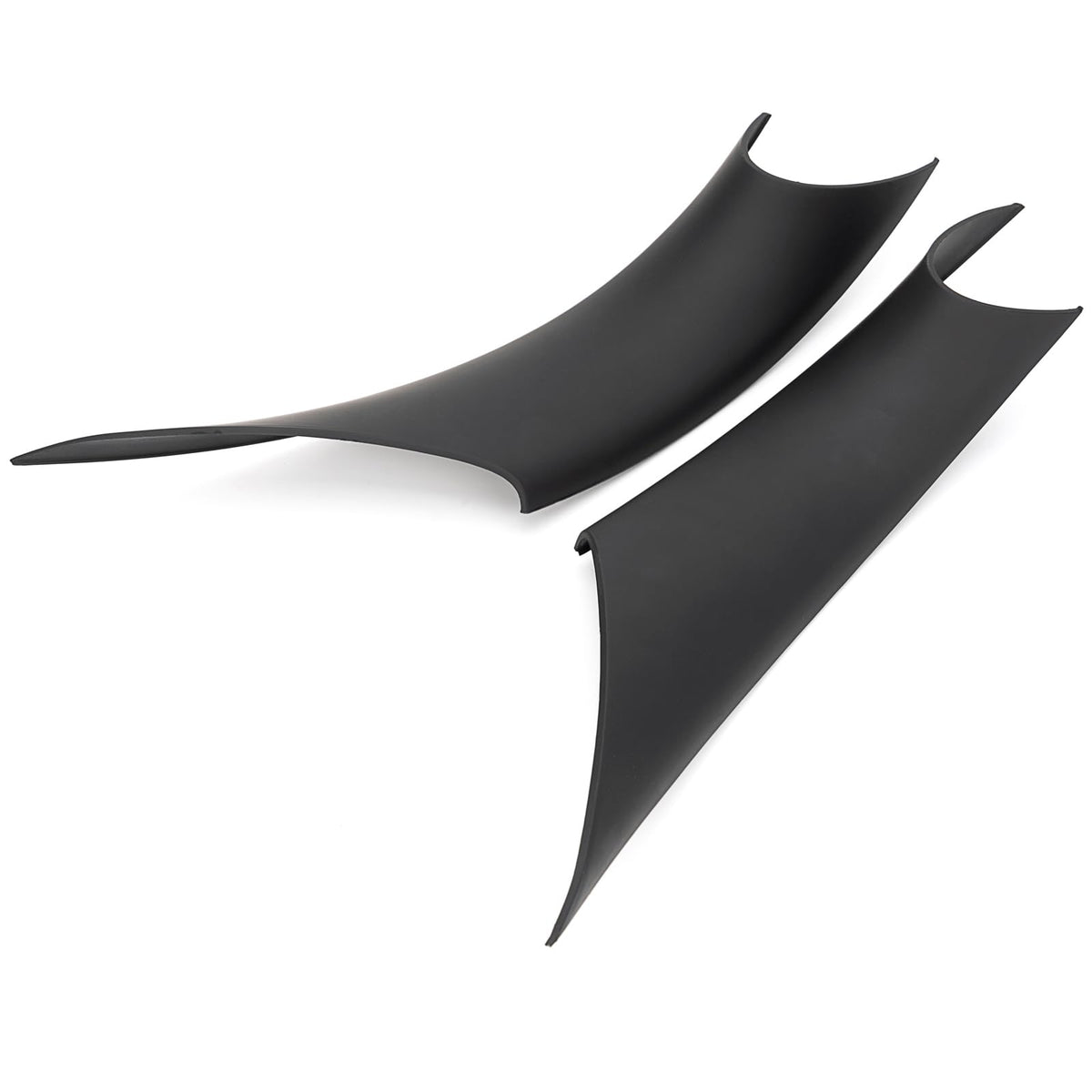 Xiaoyudou front view of replacement door pull covers showing clean black finish and fit benefit