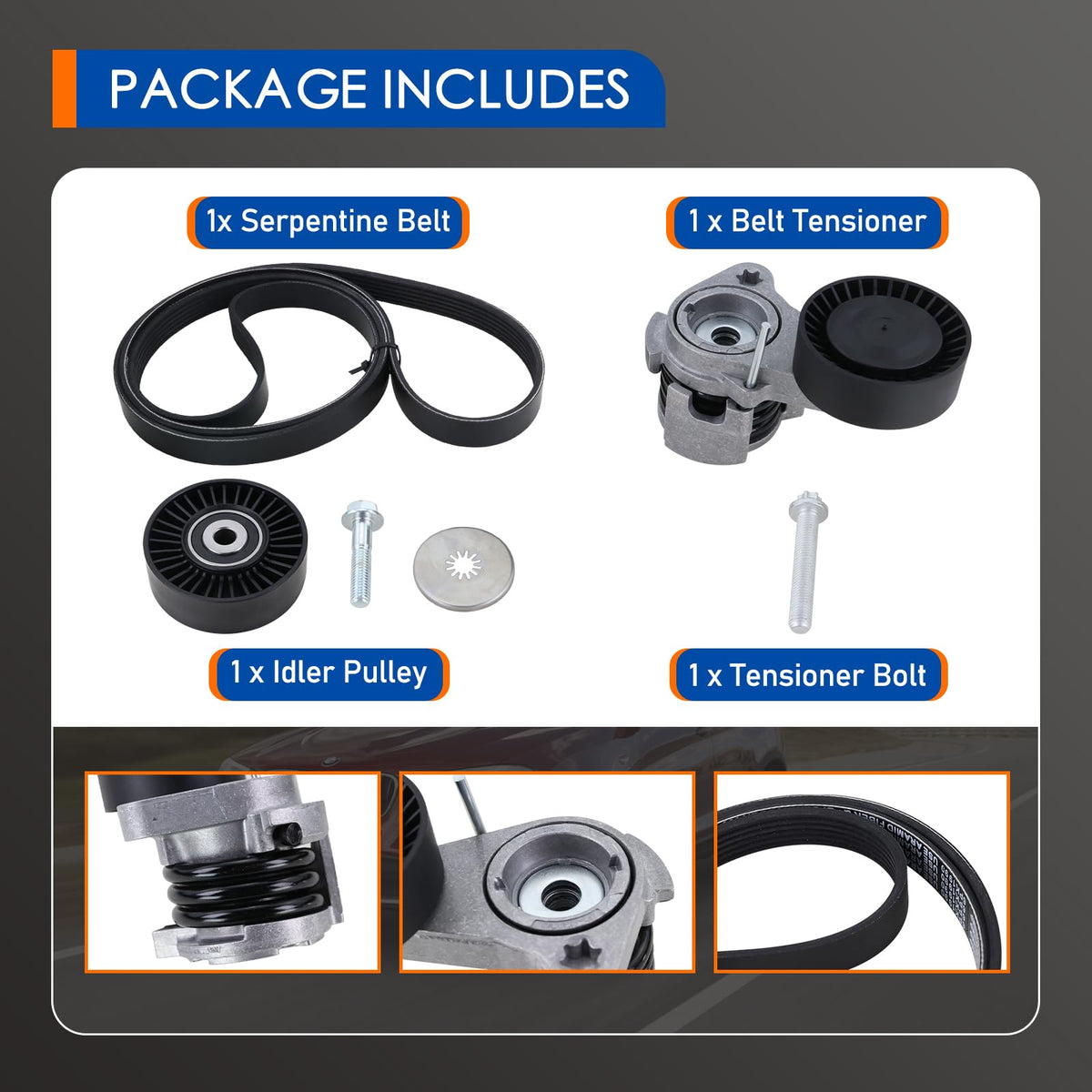 Xiaoyudou serpentine belt rib profile close-up improving grip and belt life