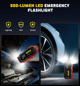 Xiauodo 500-lumen light illuminating roadside, bright visibility for safety