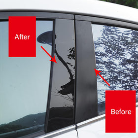 XICEWRY installed on driver side center pillar showing seamless trim integration