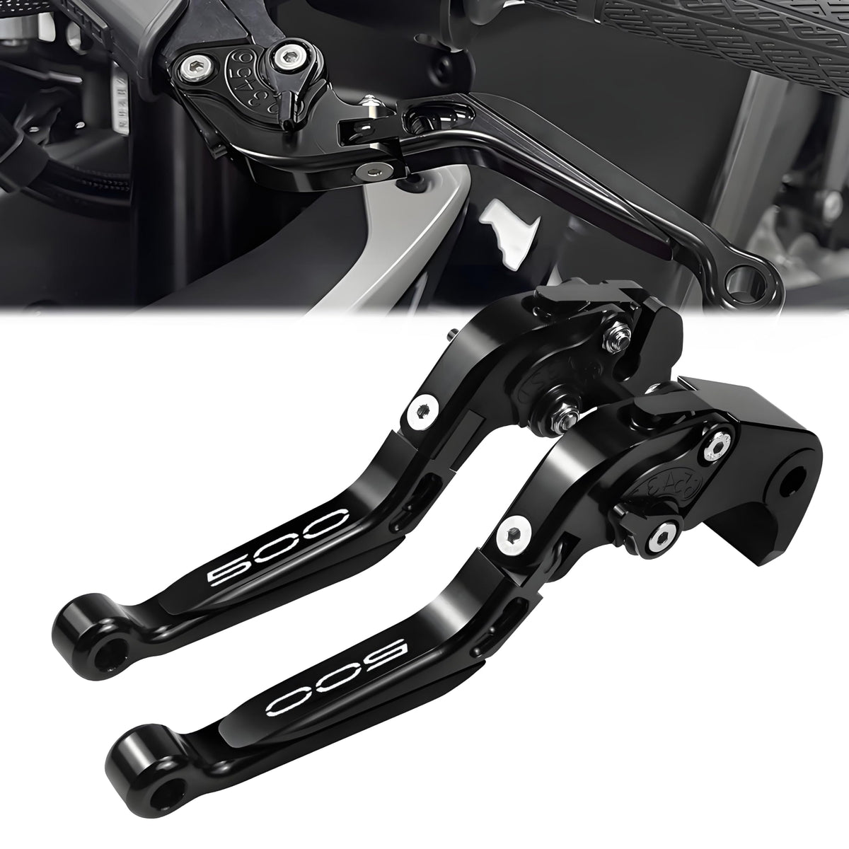XIDAODIT front view of black lever pair showing neat fit and aesthetic upgrade