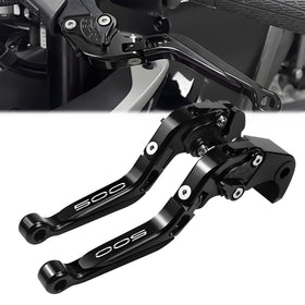 XIDAODIT front view of black lever pair showing neat fit and aesthetic upgrade