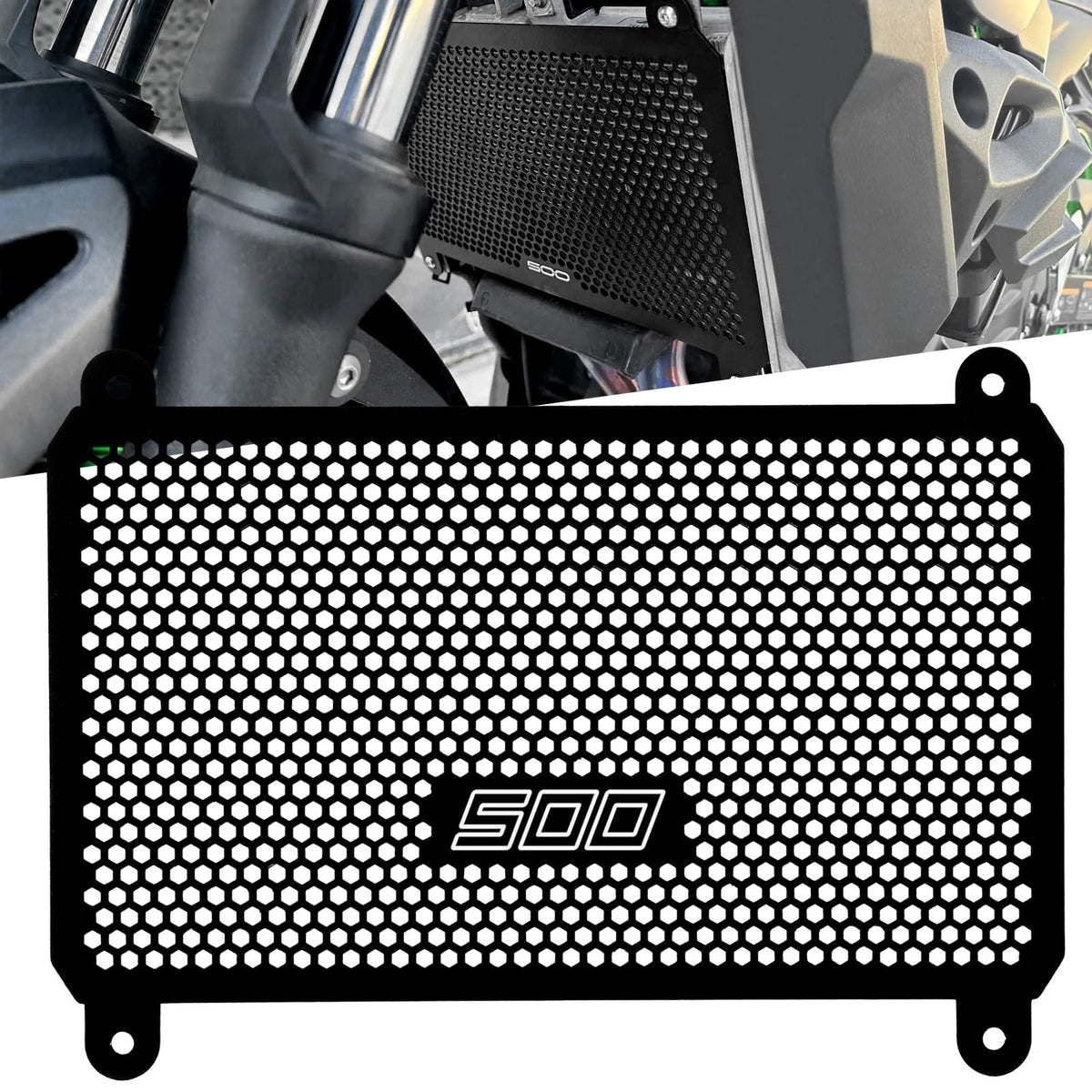 XIDAODIT front view radiator guard showing full coverage and protection benefits