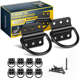 XIEKRAB front view of 10-pack D-ring anchors showing compact packaging and quantity