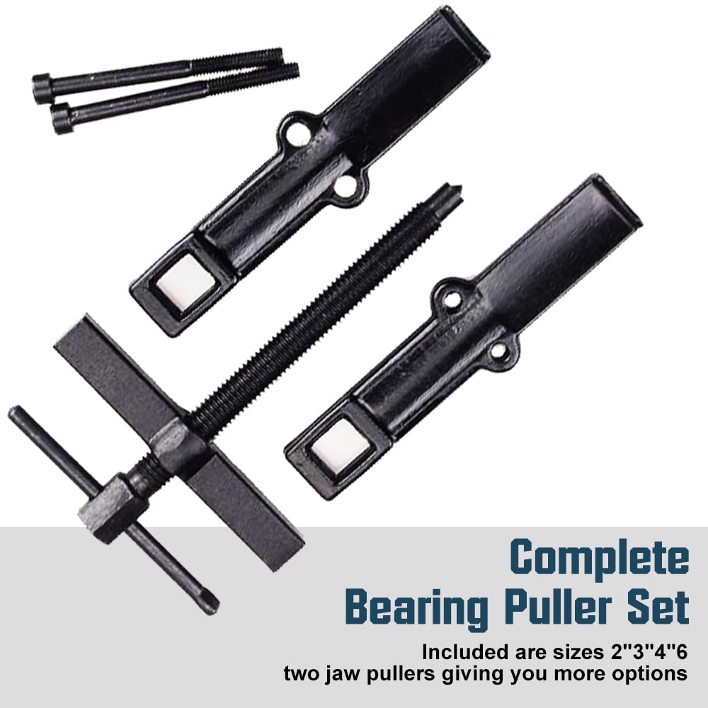 XIIW four puller sizes laid side-by-side showing scale and range