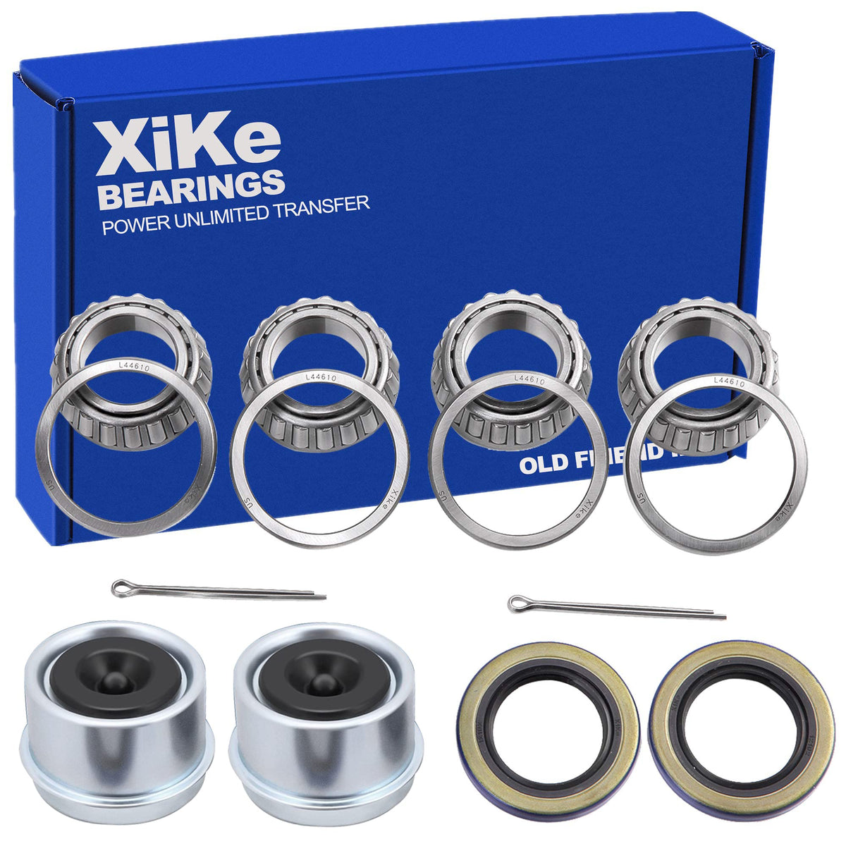 XiKe front package showing full bearing kit and organized components for quick identification