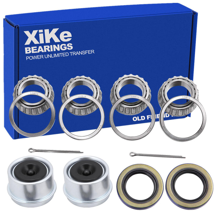 XiKe front packaging showing two complete bearing kits and labels for quick identification