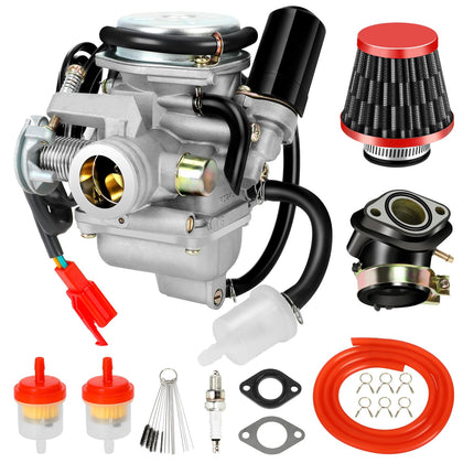 XIKOBY carburetor front view showing body and throttle for reliable throttle response