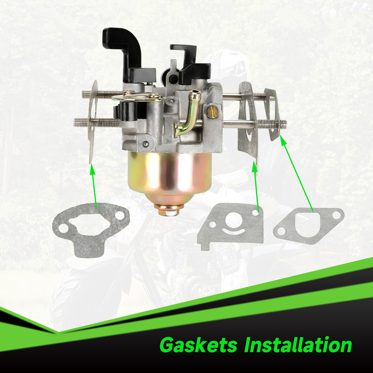 XIKOBY carburetor gaskets and small parts laid out for straightforward installation