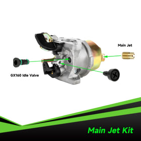 XIKOBY carburetor top with throttle linkage visible for smoother response