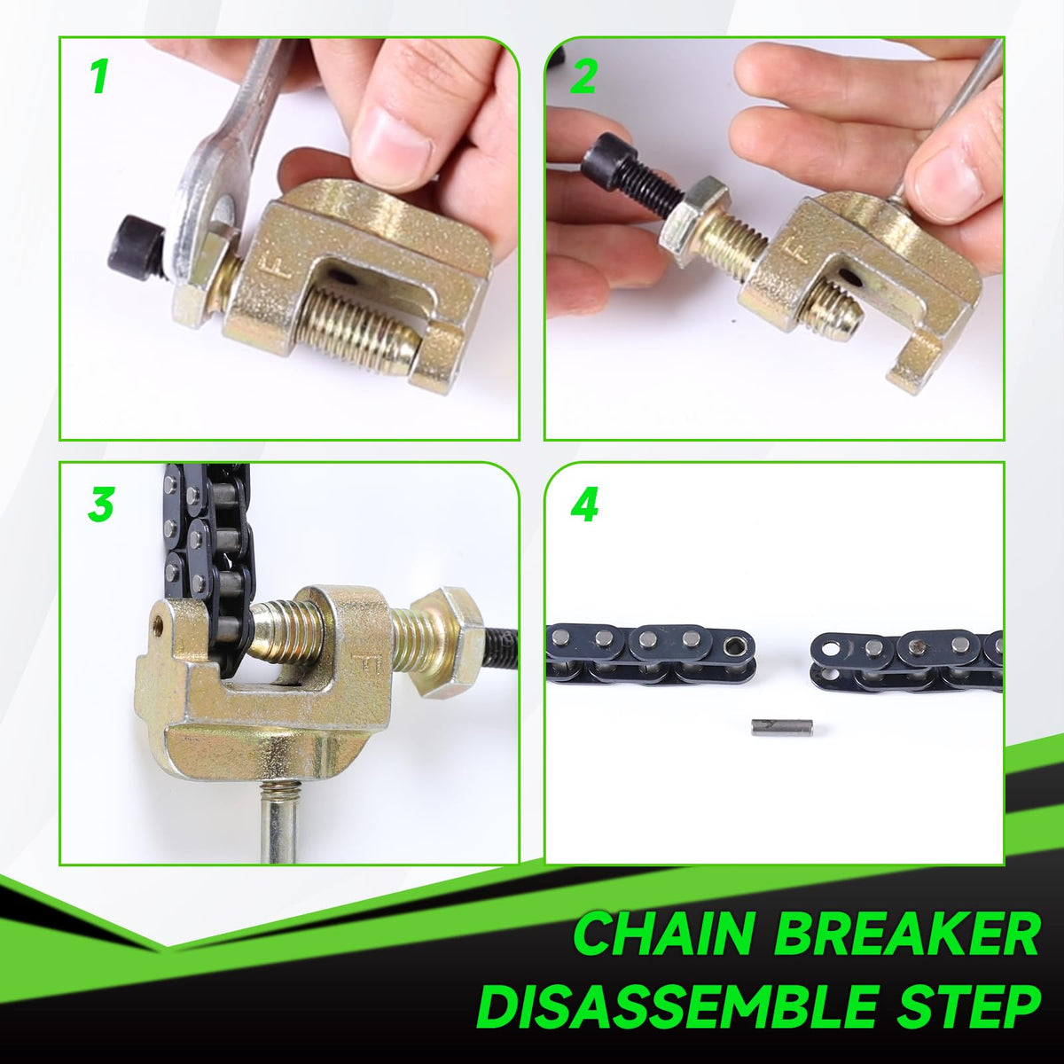 XIKOBY demonstration of link removal with breaker tool for DIY resizing benefit