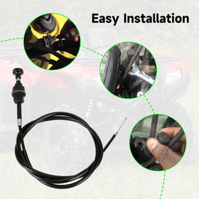 XIKOBY choke cable routed along quad frame preventing chafing and wear