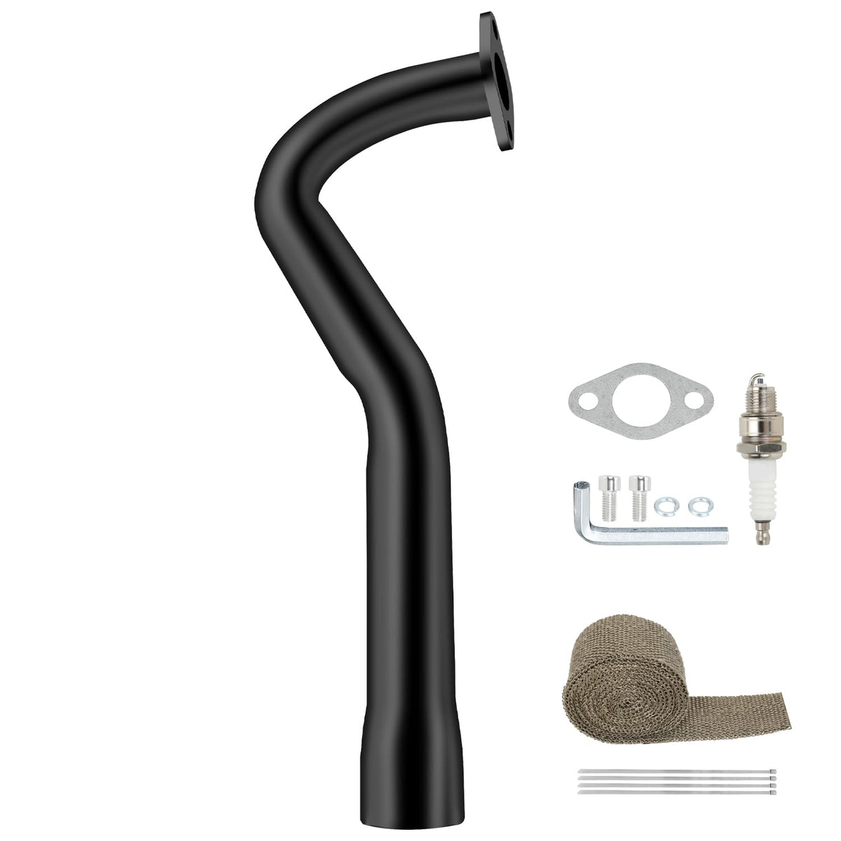 XIKOBY CT100U front view showing polished pipe and mounting points for clean upgrade
