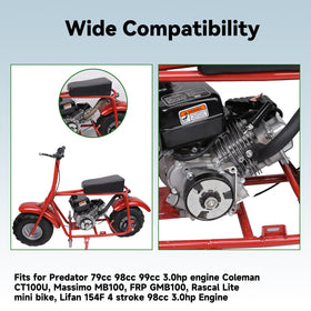 XIKOBY CT100U gasket and spark plug detail showing included installation parts