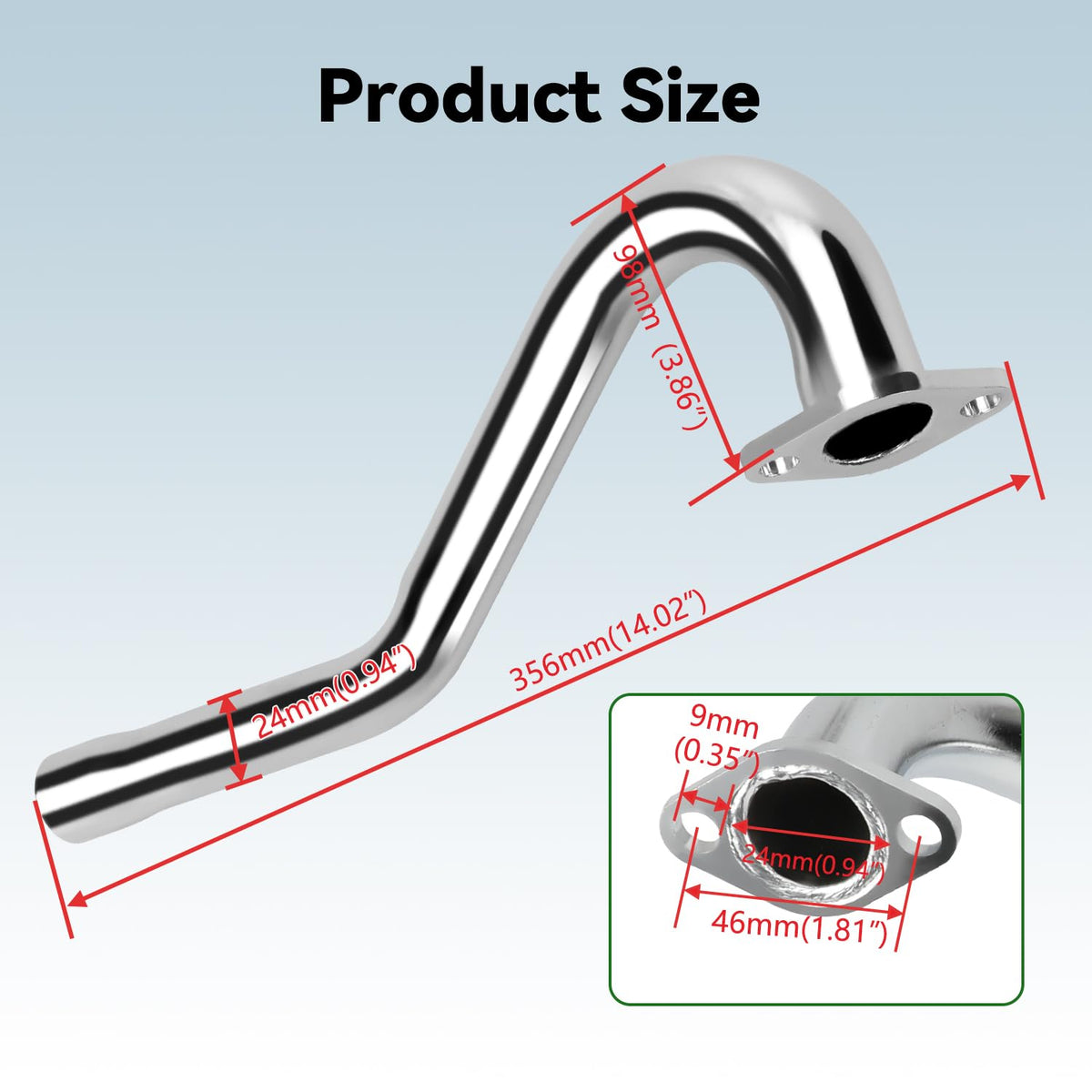 XIKOBY package contents laid out showing included gasket, plug, nuts and wrench