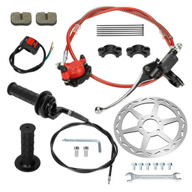 XIKOBY front packaging showing full brake and throttle kit, clear components for quick install